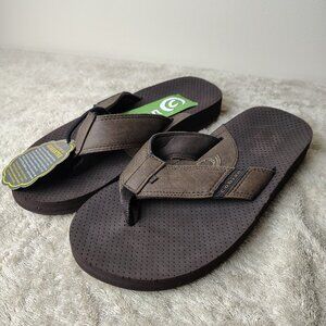 COBIAN Sandals ARV2 Men 8 Brown Comfort Flip Flop Outdoor Beach Summer Footwear